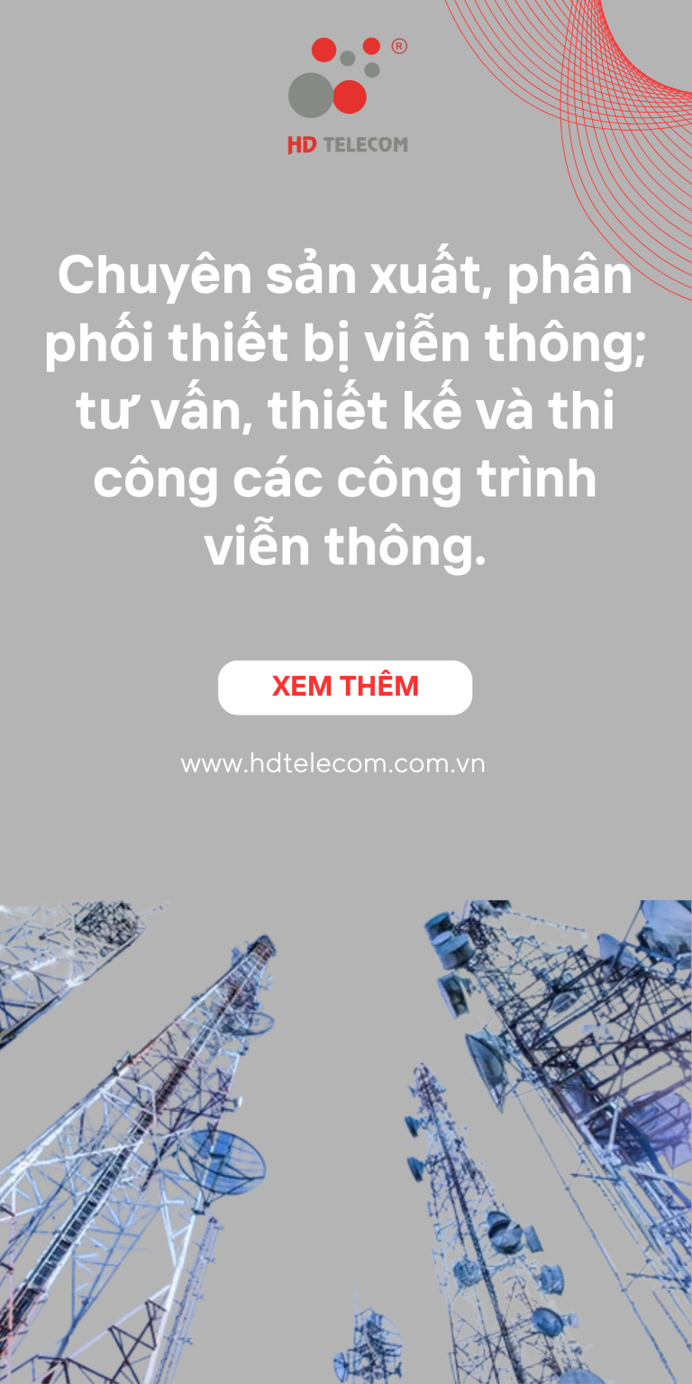 Chuyên sản xuất, phân phối thiết bị viễn thông; tư vấn, thiết kế và thi công các công trình viễn thông.